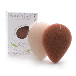 Konjac facial sponges - For irritated skin